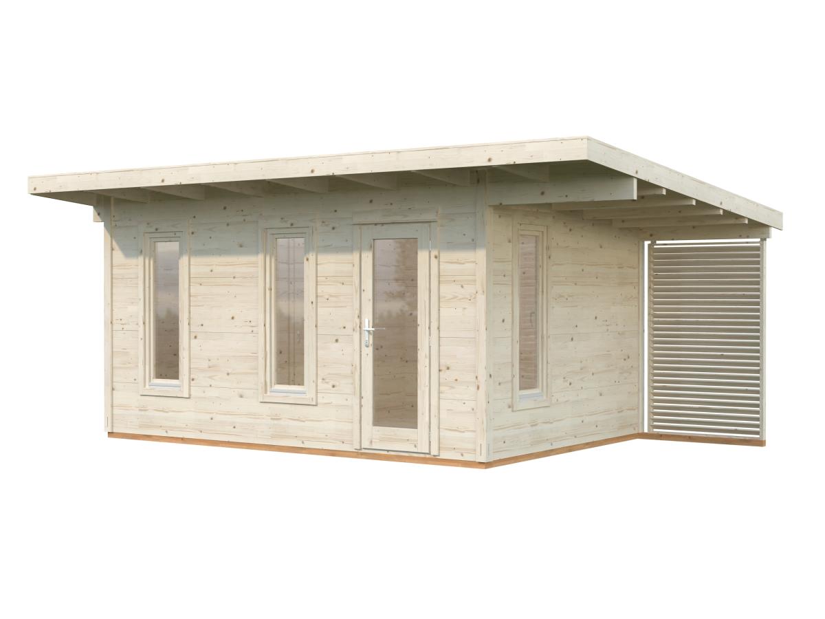 Caseta de madera Grace 12,4+4,1 m2