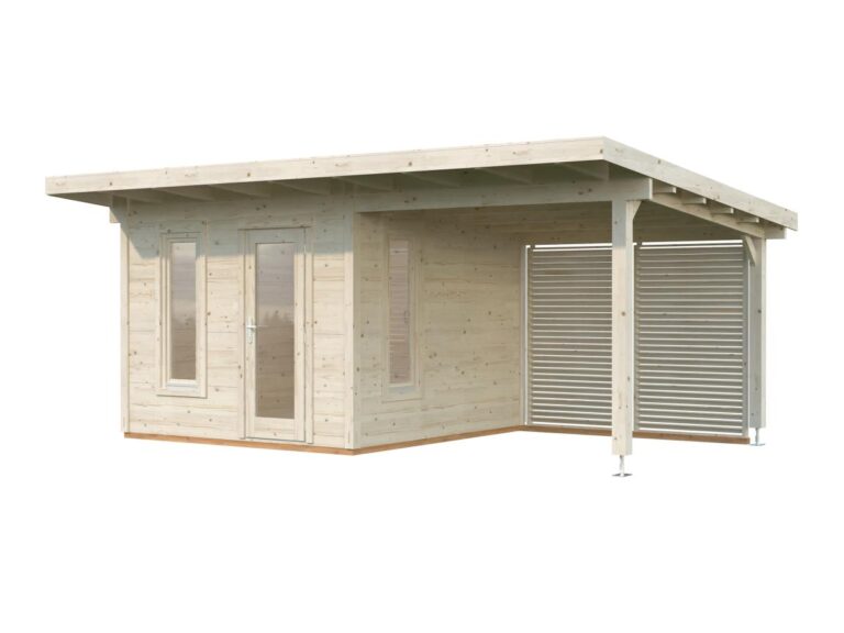 Caseta de madera Grace 8,1+8,1 m2