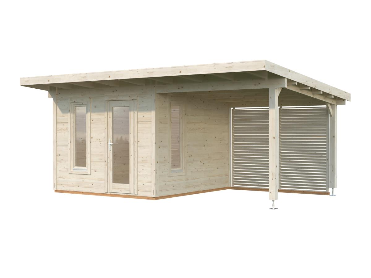 Caseta de madera Grace 8,1+8,1 m2