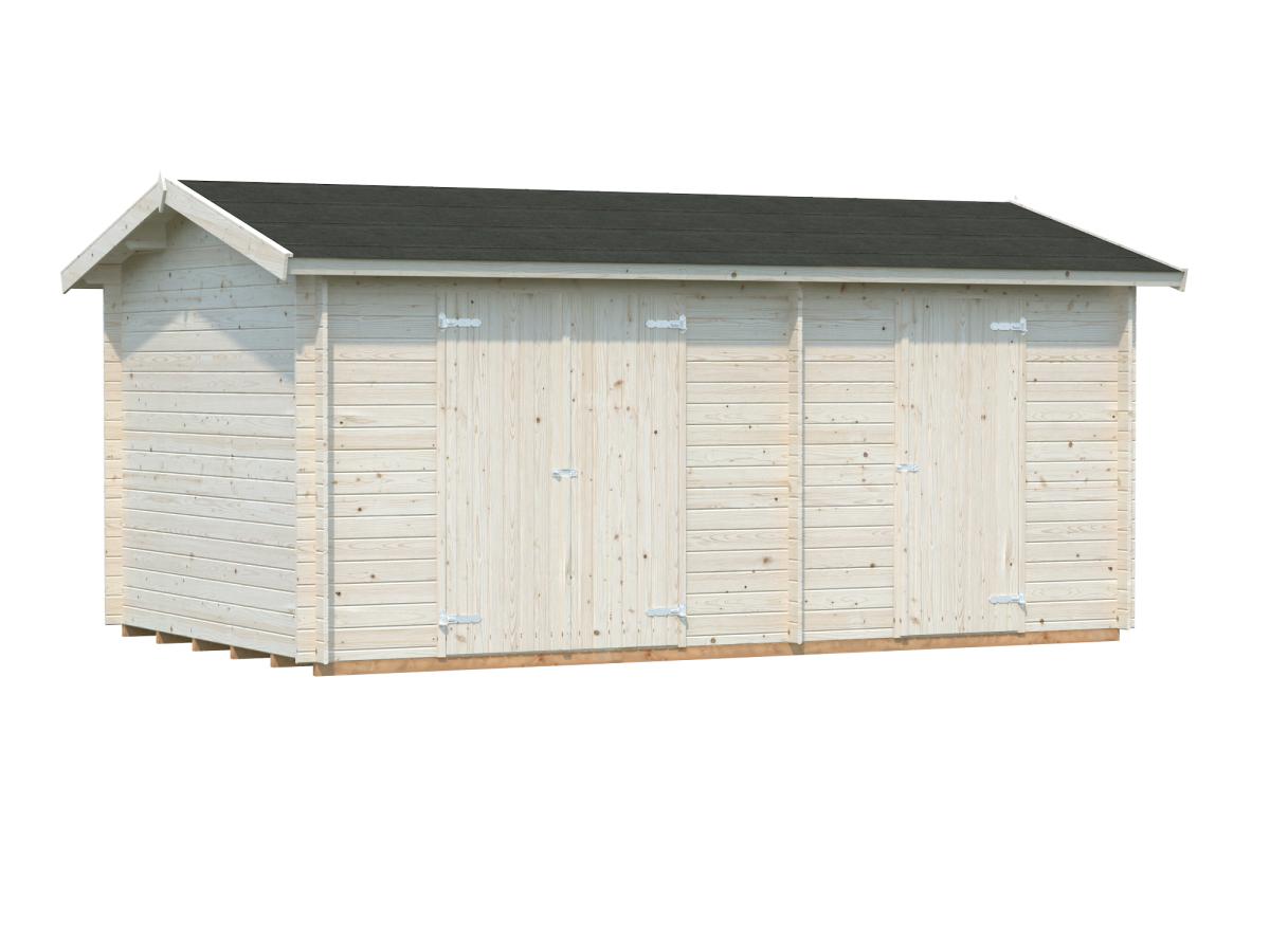 Cobertizo de madera Jari 14,5 m2