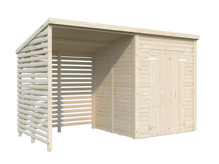 Cobertizo de madera Leif 3,0+2,9 m2
