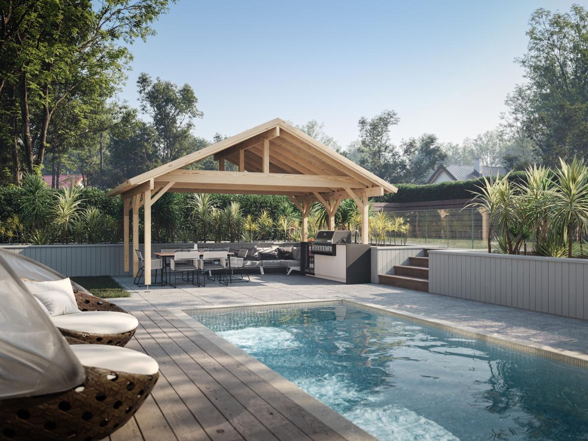 Pérgola de madera Robert - 20,6 m2 7 Pérgola de madera Robert 20,6 m2