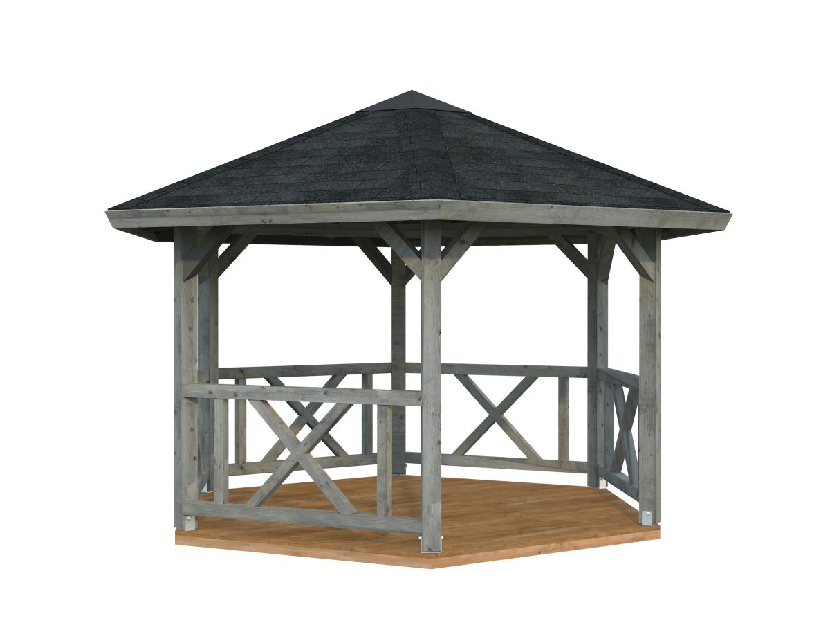 Cenador de madera Betty - 9,9 m2 10 Cenador de madera Betty 9,9 m2