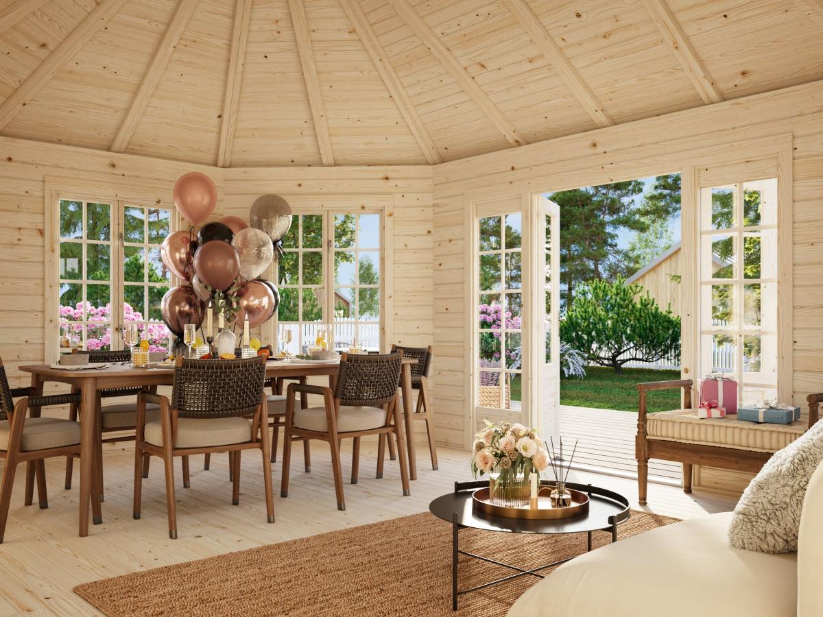 Cenador de madera Hanna - 20,3 m2 8 Cenador de madera Hanna 20,3 m2
