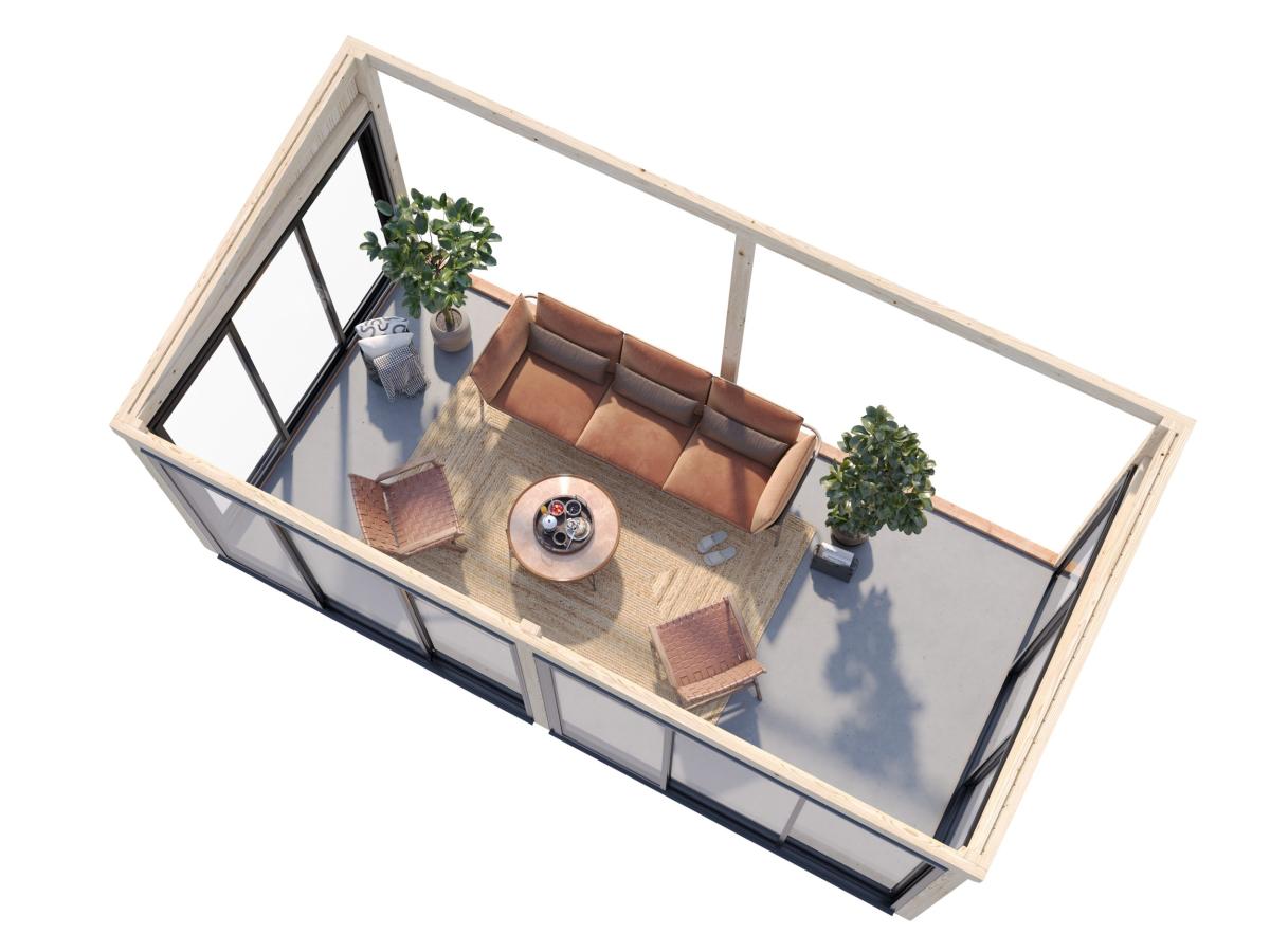 Cenador de madera Lumi - 16,2 m2 7 Cenador de madera Lumi 16,2 m2