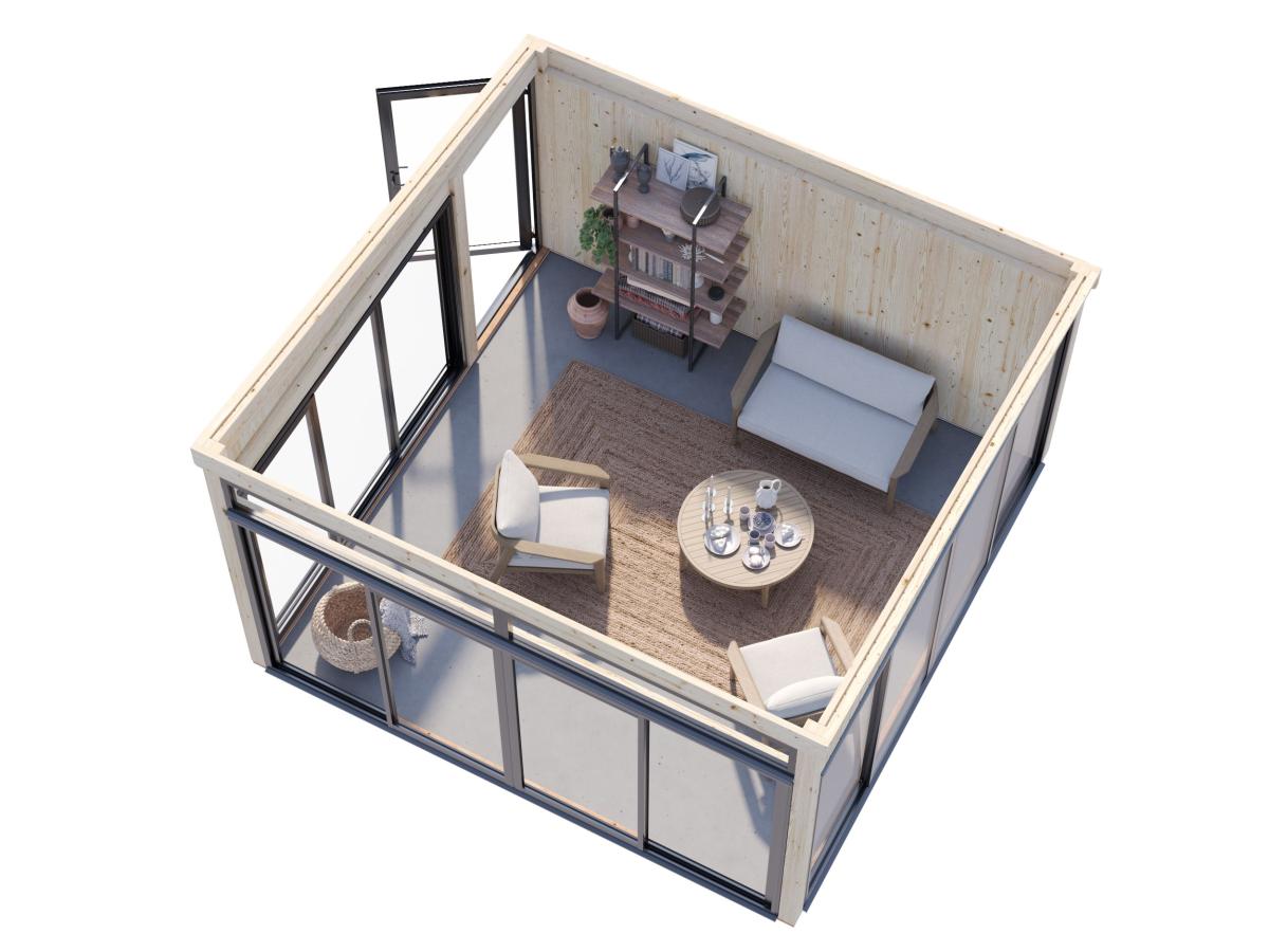 Cenador de madera Saga - 16,6 m2 7 Cenador de madera Saga 16,6 m2