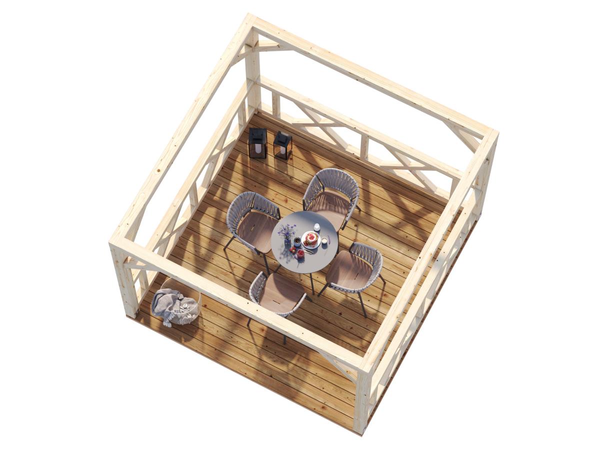 Cenador de madera Betty - 9 m2 7 Cenador de madera Betty 9 m2
