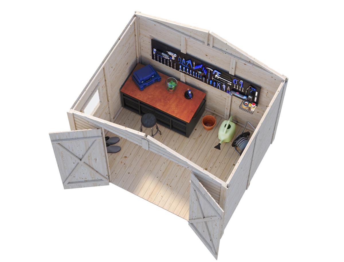 Cobertizo de madera Dan - 4,5 m2 6 Cobertizo de madera Dan 4,5 m2