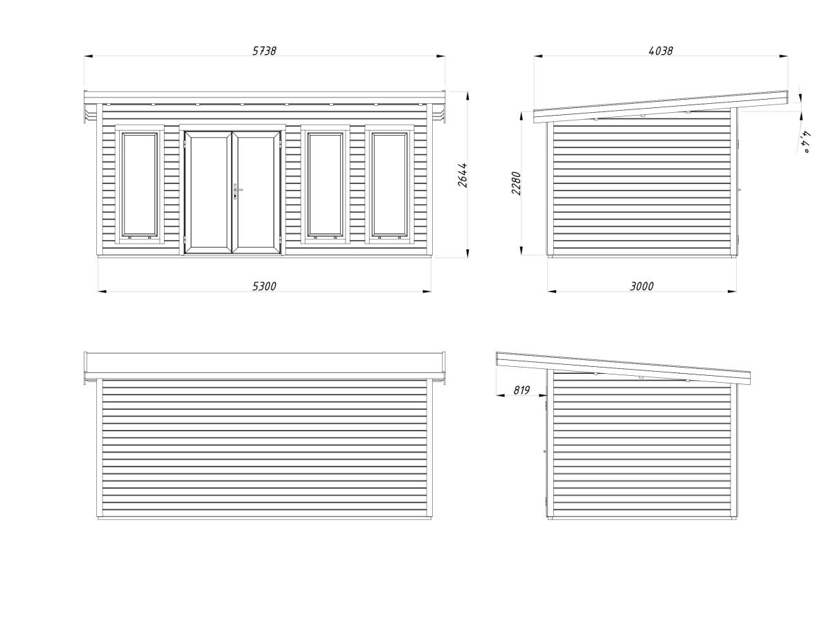 Caseta de madera Andrea 15,2 Slide / Slide Plus 3 Caseta de madera Andrea 15,2 Slide / Slide Plus
