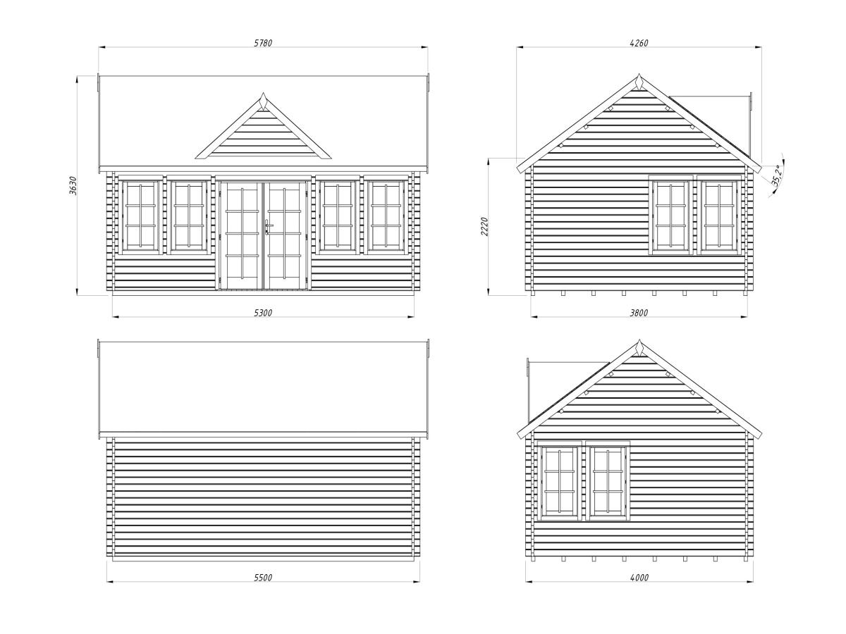 Caseta de madera Claudia - 19,4 m2 3 Caseta de madera Claudia 19,4 m2