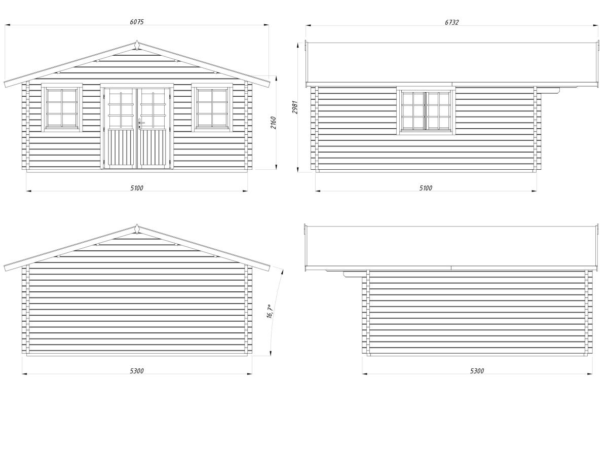 Caseta de madera Helena - 24,6 m2 3 Caseta de madera Helena 24,6 m2