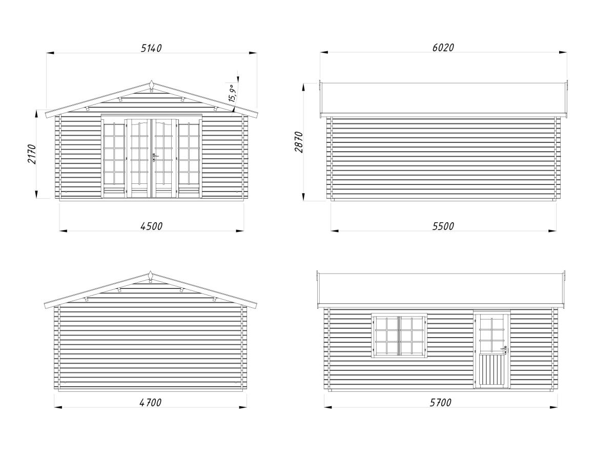 Caseta de madera Irene - 23,9 m2 3 Caseta de madera Irene 23,9 m2