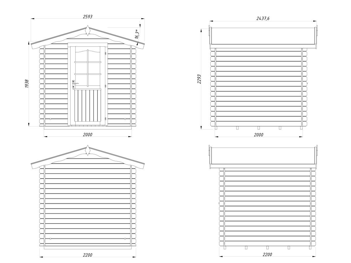 Caseta de madera Vivian - 3,8 m2 3 Caseta de madera Vivian 3,8 m2
