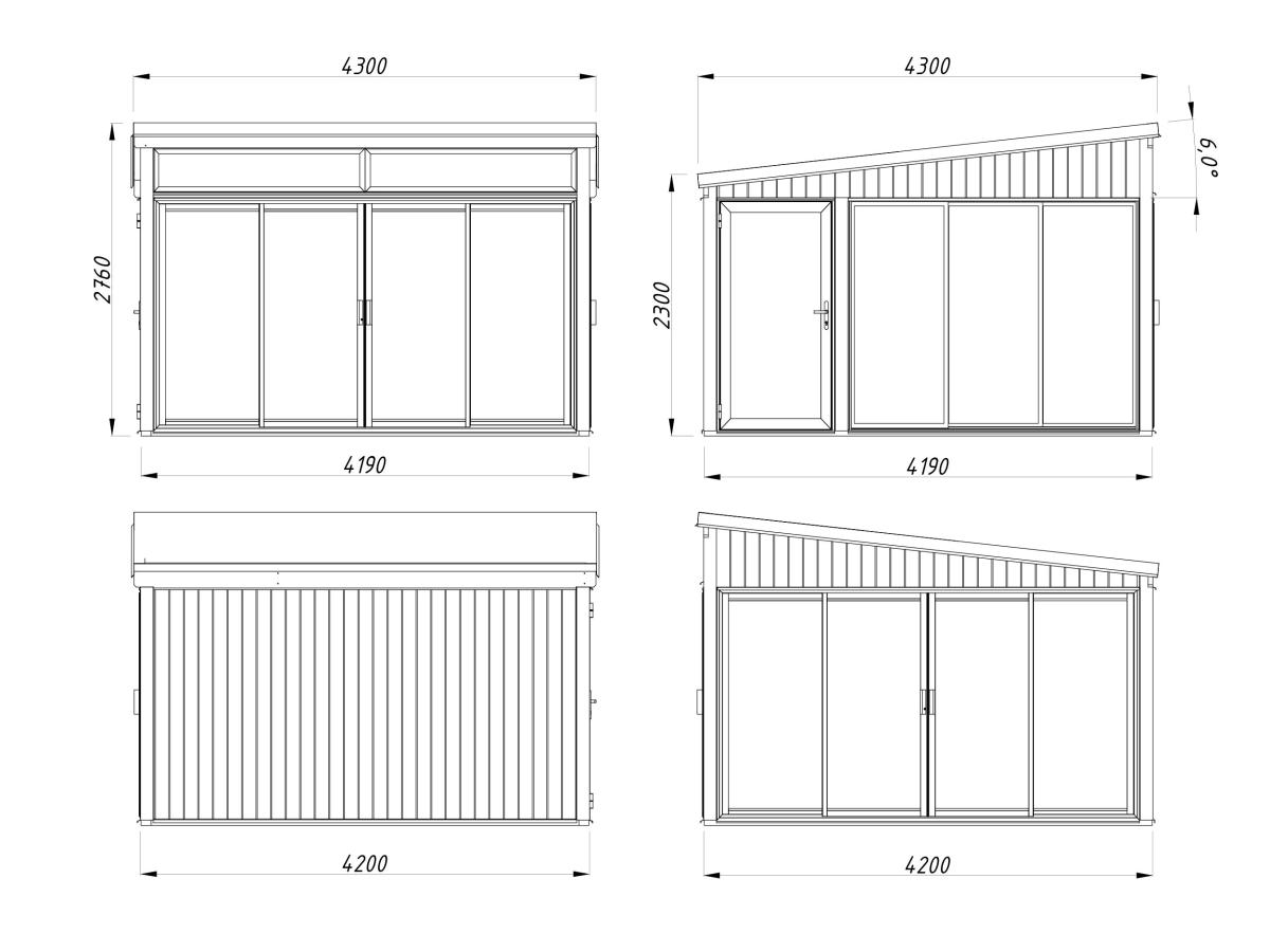 Cenador de madera Saga - 16,6 m2 3 Cenador de madera Saga 16,6 m2