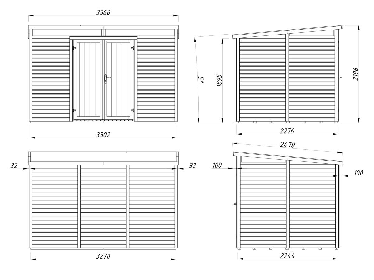 Caseta de madera Elias - 7,3 m2 3 Caseta de madera Elias 7,3 m2