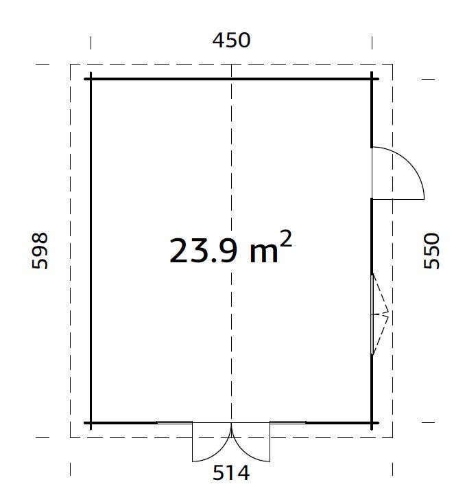 Caseta de madera Irene - 23,9 m2 5 Caseta de madera Irene 23,9 m2