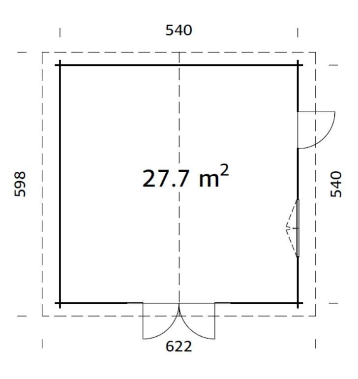 Caseta de madera Irene - 27,7 m2 5 Caseta de madera Irene 27,7 m2