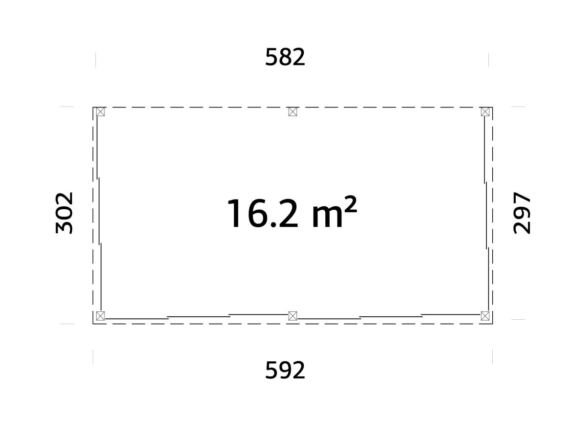 Cenador de madera Lumi - 16,2 m2 5 Cenador de madera Lumi 16,2 m2