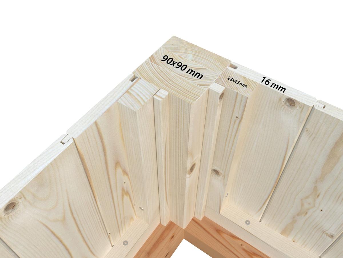 Cenador de madera Isabella - 10,9 m2 9 Cenador de madera Isabella 10,9 m2