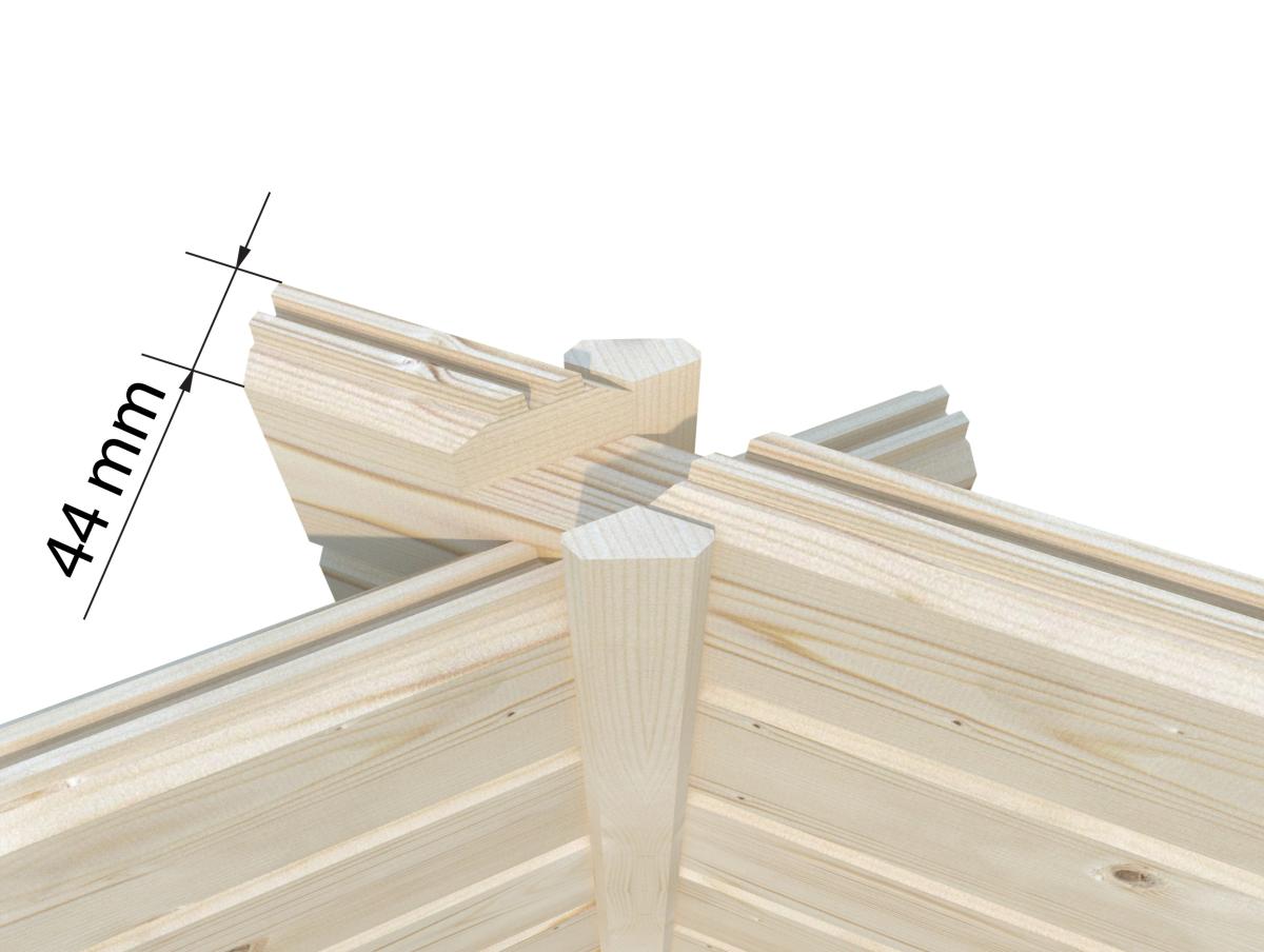 Cenador de madera Hanna - 20,3 m2 10 Cenador de madera Hanna 14,1 m2