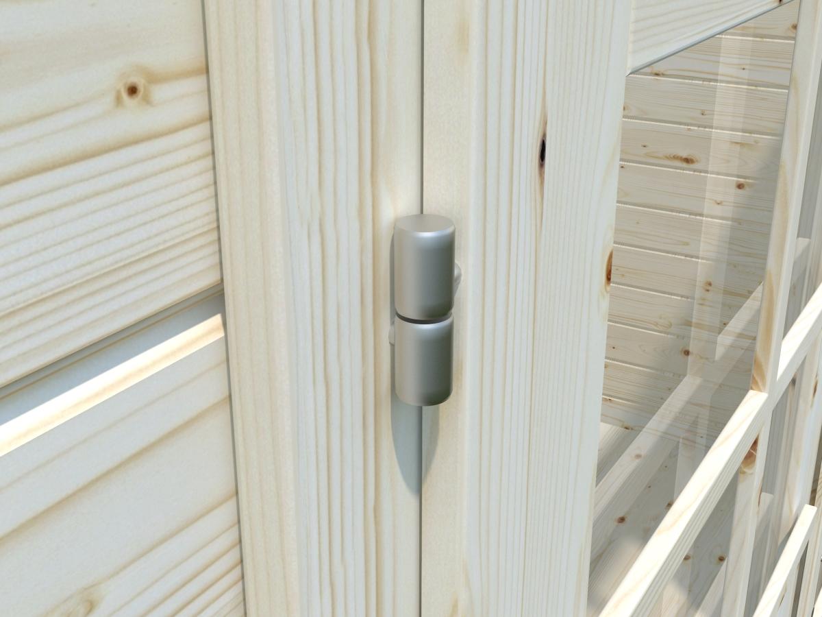 Caseta de madera Ella - 13,1+3,9 m2 11 Caseta de madera Ella 13,1 m2