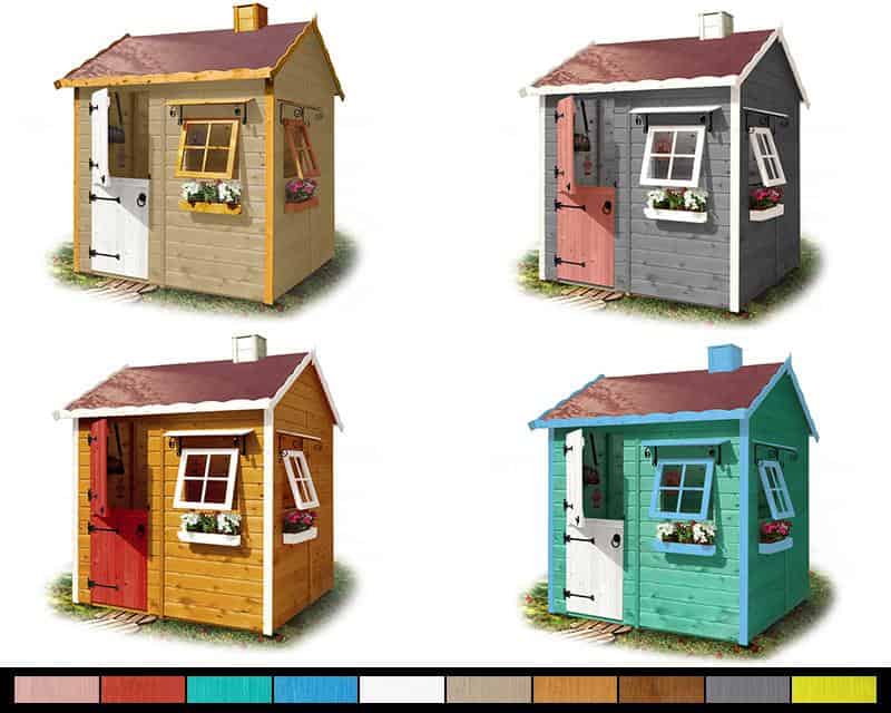 Casita infantil de madera Cabaña – 2,8 m2 4 Casita infantil de madera Cabaña 2,8 m2