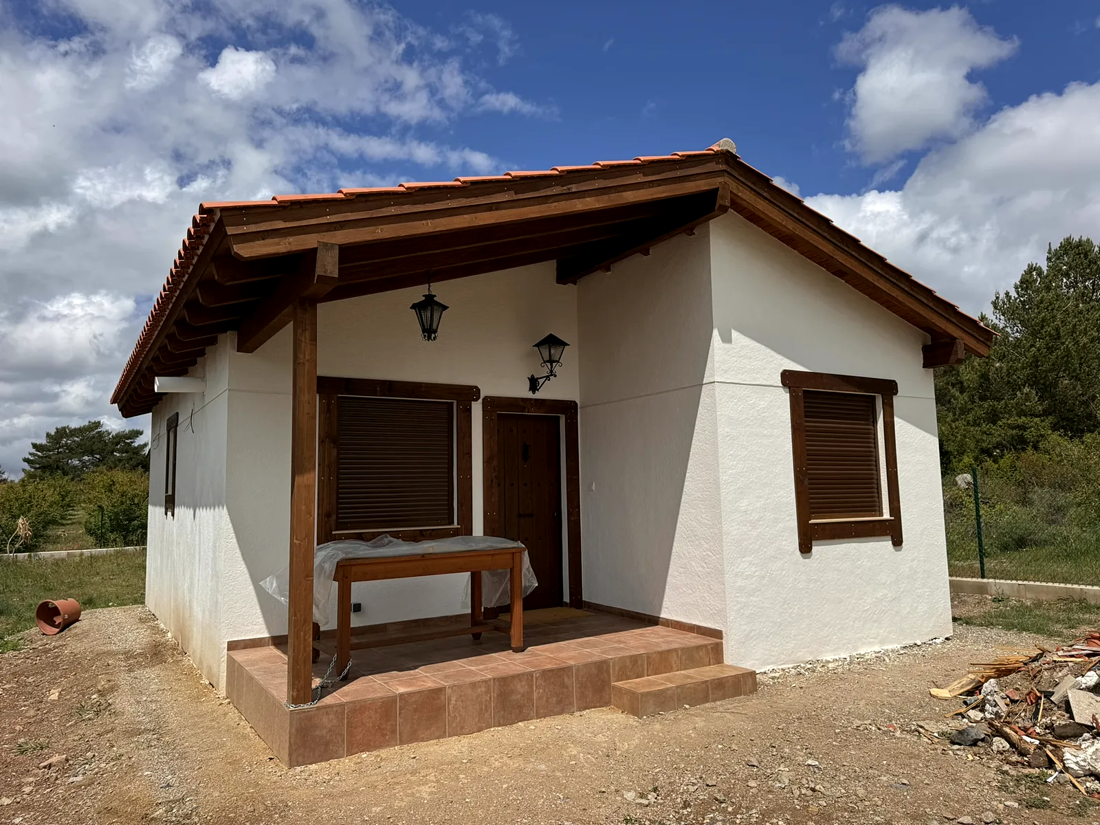 Casa de madera con porche en Prades