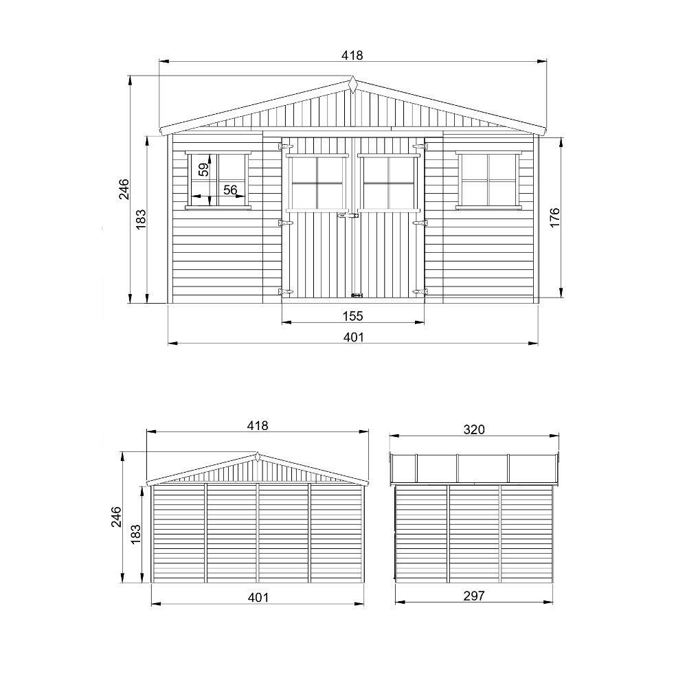 Caseta de madera Vladimir - 12 m2 5 Caseta de madera Vladimir 12 m2 - foto 4