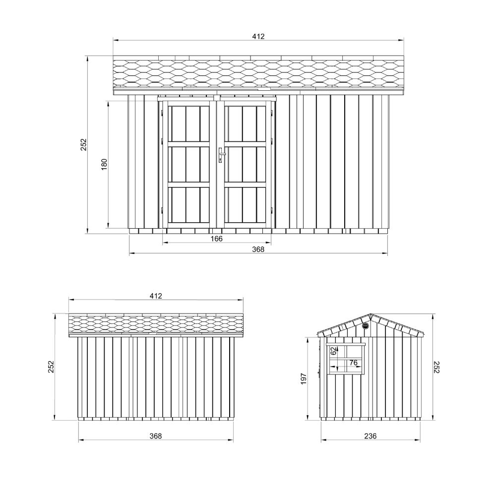 Caseta LP SmartSide Rimas puerta doble – 8,68 m2 13 Caseta LP SmartSide Rimas puerta doble 8,68 m2 - foto 12