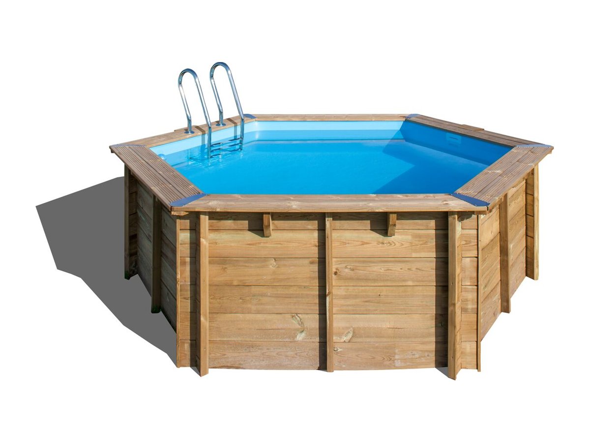 Piscina de madera GRE Vanille 2