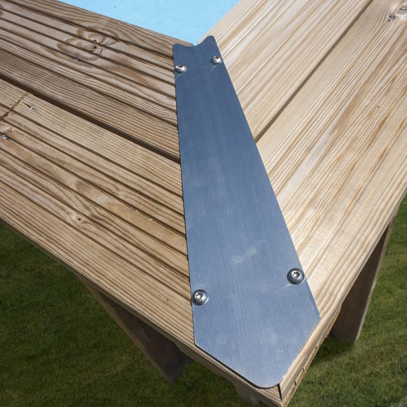 Piscina de madera redonda Vasto - Ø428x136 cm 8 Piscina de madera GRE Vasto
