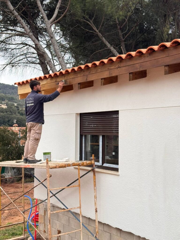 Vivienda de madera llave en mano en Cataluña, en obra